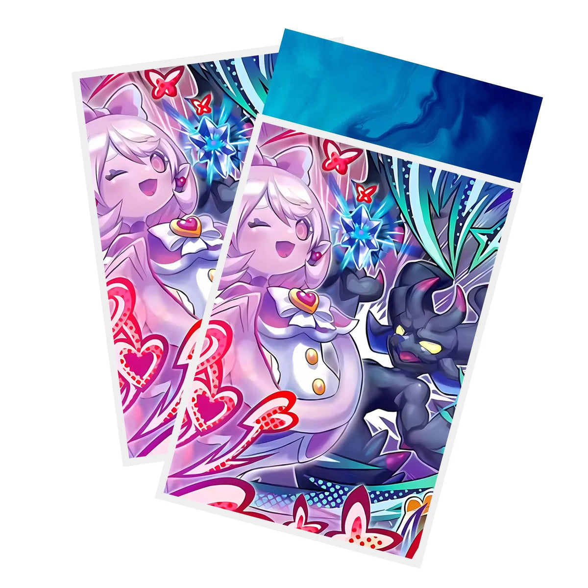 Protect and enhance your cards with our clean and crisp white border card sleeves. Featuring a minimalist design that complements any artwork, these sleeves offer a bright, timeless look. From LDB Duel. Printed with our exclusive Mimighoul Archetype design for a fresh and premium finish. Throne-yugioh-card-protection-standard-japanese-dragon-shield-LDB-Duel-white