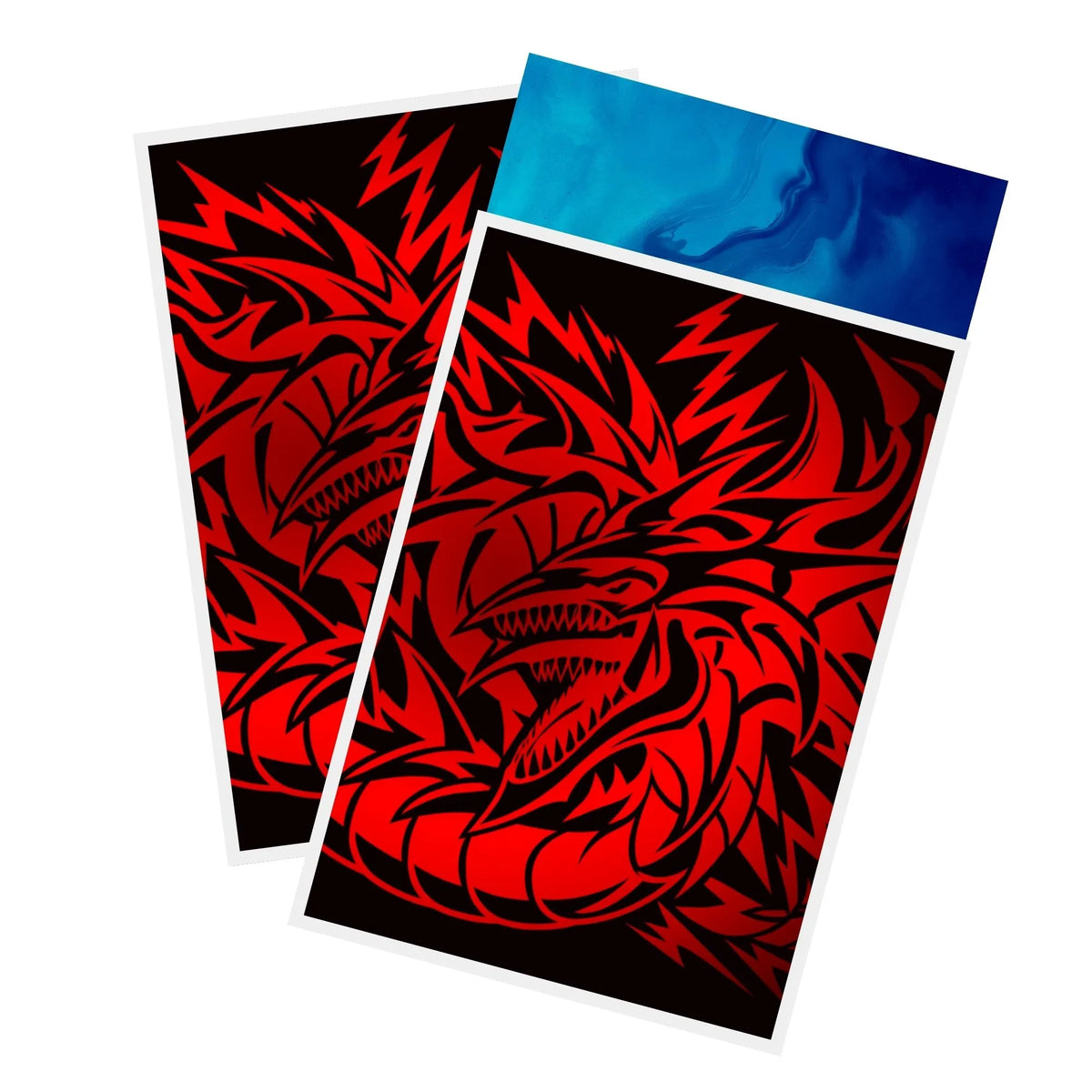 Protect and enhance your cards with our clean and crisp white border card sleeves. Featuring a minimalist design that complements any artwork, these sleeves offer a bright, timeless look. From LDB Duel. Printed with our exclusive Sky Dragon of Osiris design for a fresh and premium finish. Slifer-the-Sky-Dragon-yugioh-card-protection-standard-japanese-dragon-shield-LDB-Duel-white