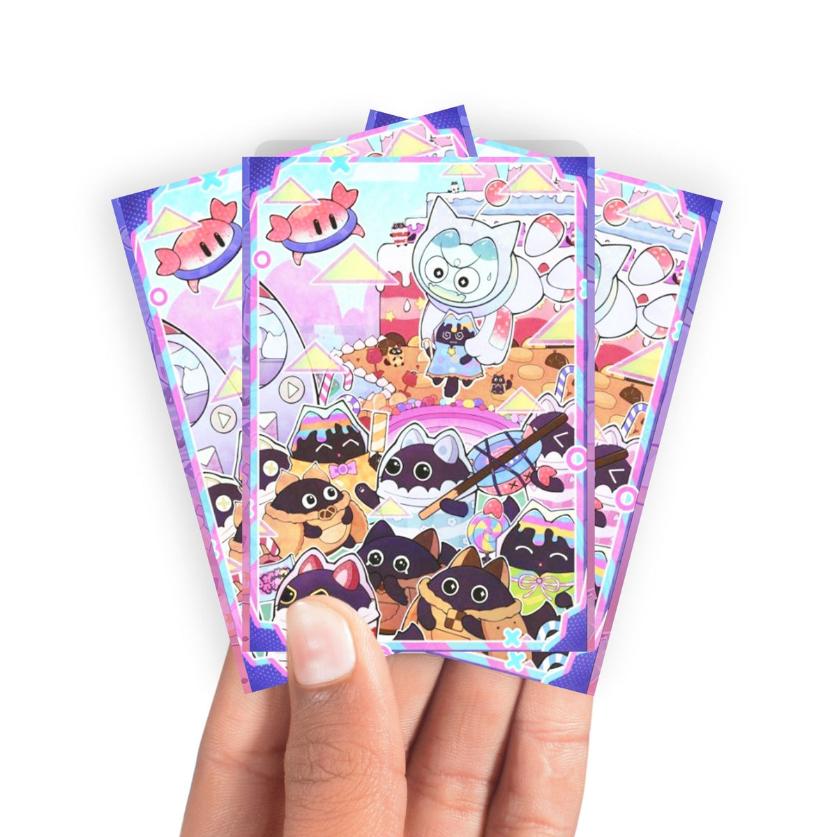 Keep your cards safe and stylish with our borderless card sleeves. Designed edge-to-edge to showcase your artwork, they offer a sleek, modern aesthetic. From LDB Duel, printed with the exclusive Yummy Way design for a fresh, premium feel.Yummy-yugioh-mtg-pokemon-card-protection-standard-japanese-dragon-shield-LDB-Duel-borderless