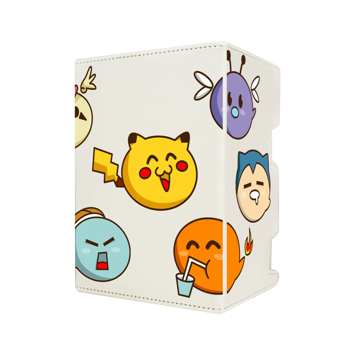 Here's another quality deck box from LDB Duel featuring the Ash's Gen 1 Pokemon. Fits all types of trading card games, including Pokémon, Yu-Gi-Oh! and Magic The Gathering. The perfect card holder for the TCG player safely holds up to 100 double-sleeved cards. EVEN in extra thick sleeves. Comes with a pull-out dice tray. - LDB Duel - Tournament Box - Card Sleeves - Dice - Lorcana - Anime Cosplay