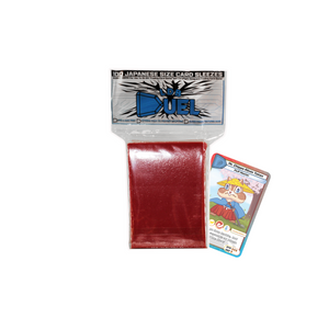 Japanese sized card sleeve, packs of 100, Red, Orica, Pokemon, MTG