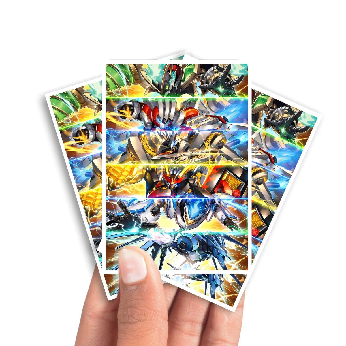 Image of Ryzeal printed card sleeves illustrates our blog post about the release of the Crossover Breakers set from LDB Duel