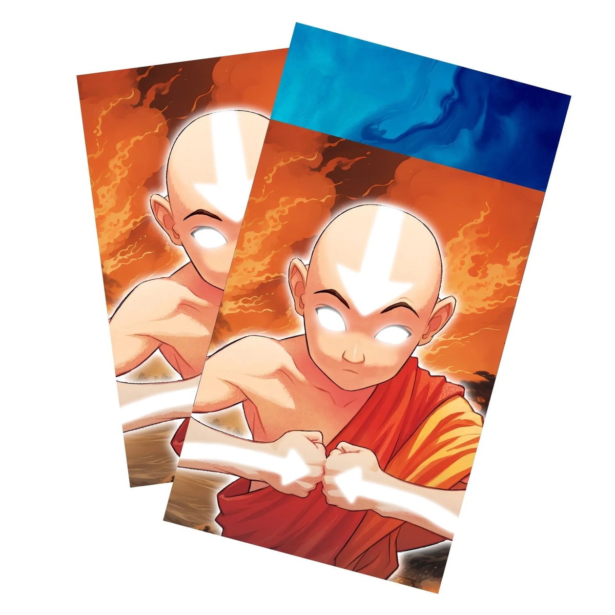 Keep your cards safe and stylish with our borderless card sleeves. Designed edge-to-edge to showcase your artwork, they offer a sleek, modern aesthetic. From LDB Duel, printed with the exclusive Aang Avatar State design for a fresh, premium feel.Aang-mtg-card-protection-standard-japanese-dragon-shield-LDB-Duel-borderless