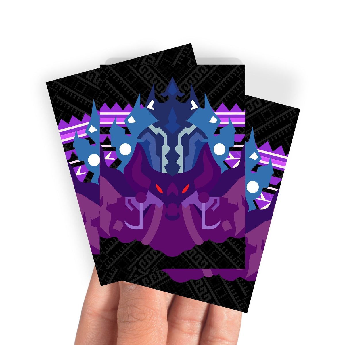 Keep your cards safe and stylish with our borderless card sleeves. Designed edge-to-edge to showcase your artwork, they offer a sleek, modern aesthetic. From LDB Duel, printed with the exclusive Aclazotz Deepest Betrayal design for a fresh, premium feel.Aclazotz-yugioh-mtg-pokemon-card-protection-standard-japanese-dragon-shield-LDB-Duel-borderless