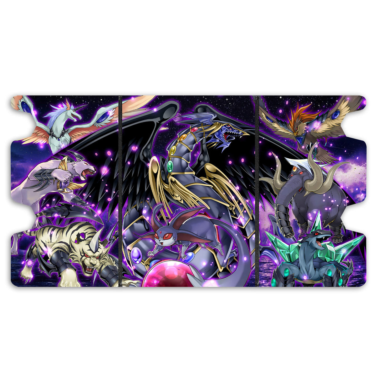 Here is the Full Lid Design of the Advanced Crystal Beast Mach 3 Black Deck Box. Amber-Mammoth-yugioh-custom-art-leather-durable-LDB-Duel
