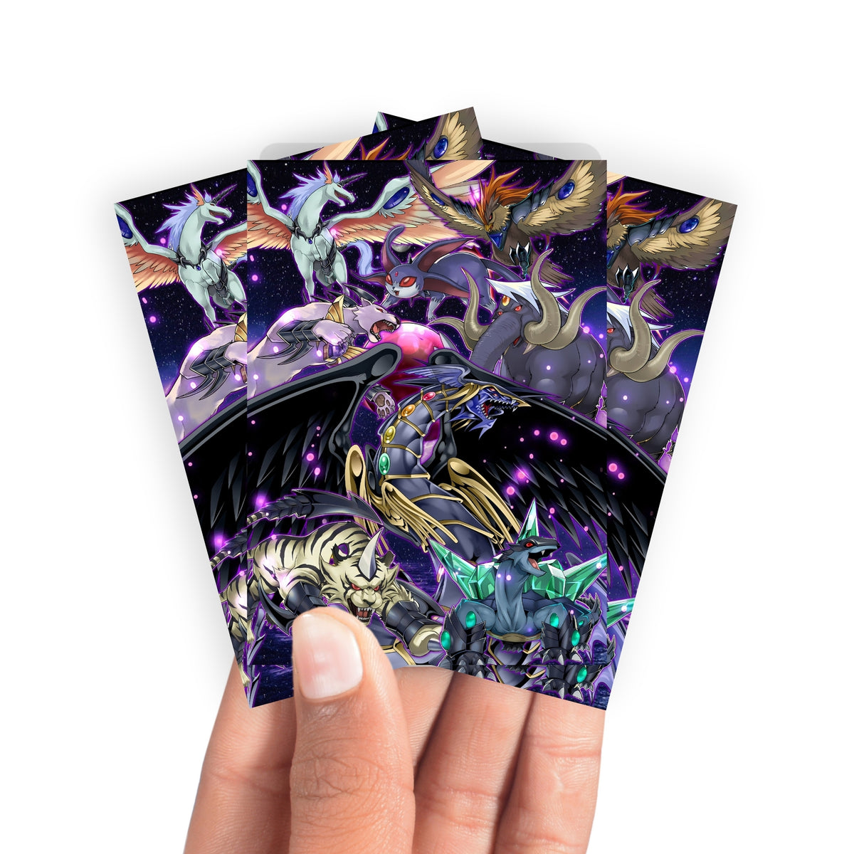 Keep your cards safe and stylish with our borderless card sleeves. Designed edge-to-edge to showcase your artwork, they offer a sleek, modern aesthetic. From LDB Duel, printed with the exclusive Advanced Crystal Beast design for a fresh, premium feel.Crystal-Beast-yugioh-mtg-pokemon-card-protection-standard-japanese-dragon-shield-LDB-Duel-borderless