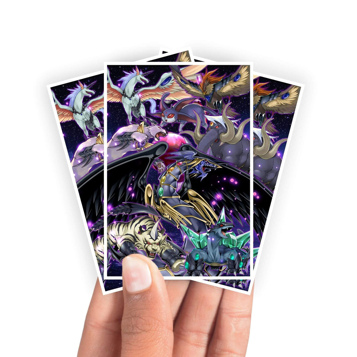 Protect and enhance your cards with our clean and crisp white border card sleeves. Featuring a minimalist design that complements any artwork, these sleeves offer a bright, timeless look. From LDB Duel. Printed with our exclusive Advanced Crystal Beast design for a fresh and premium finish. Ultimate-Crystal-yugioh-mtg-pokemon-card-protection-standard-japanese-dragon-shield-LDB-Duel-white