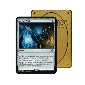 Level up your game with our custom-printed metal orica cards, featuring exclusive Aether Vial artwork in gold metal. Durable, scratch-resistant, and embossed with the iconic Yu-Gi-Oh! card back, these slim orica cards fit perfectly in card sleeves. Hatebears-mtg-yugioh-pokemon-metal-card-embossed-design-custom-artwork-duel-accessories-ldb-duel