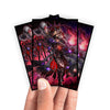 Enhance your cards with our elegant black border card sleeves, featuring a sleek, sophisticated design for a bold, modern aesthetic. From LDB Duel. Perfect for showcasing your collection, these sleeves are printed with our exclusive Aluber the Jester Despia design. Branded-Disciple-yugioh-mtg-pokemon-card-protection-standard-japanese-dragon-shield-LDB-Duel-black