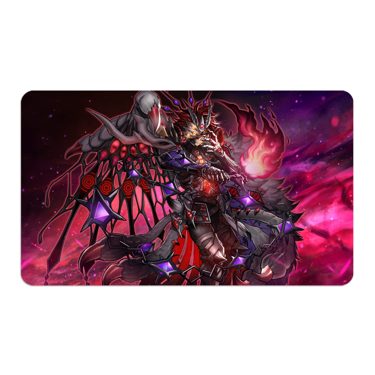 Transform your dueling experience with LDB Duel featuring our exclusive art Aluber the Jester Despia playmat! Featuring a soft cloth top for smooth card movement and a durable rubber back for a secure grip, this 24x14 inch mat is machine washable and safe for cards and sleeves. Despia-yugioh-mtg-pokemon-custom-artwork-premium-durable-rubber-ldb-duel