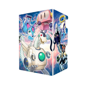 Here's another quality white deck box from LDB Duel featuring our exclusive Appliancer Laundry Dragon art. Fits all types of trading card games, including Yu-Gi-Oh! The perfect card holder for the TCG player safely holds up to 100 double-sleeved cards. EVEN in extra thick sleeves. Comes with a pull-out dice tray. Breakerbuncle-ygo-card-protector-gaming-accesories-LDB-Duel