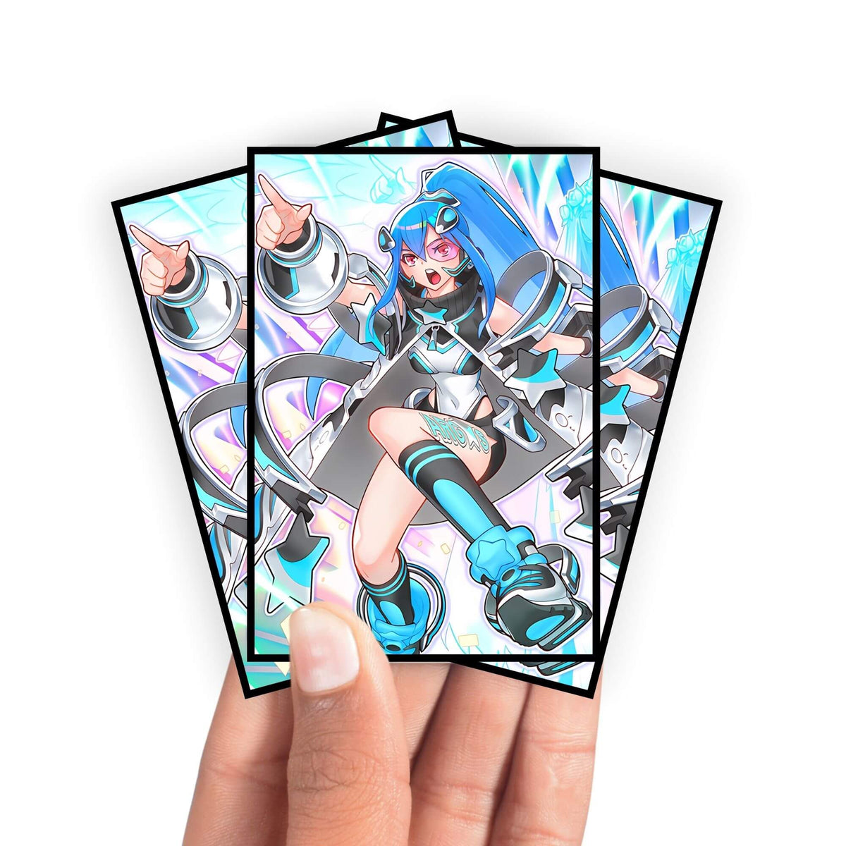 Enhance your cards with our elegant black border card sleeves, featuring a sleek, sophisticated design for a bold, modern aesthetic. From LDB Duel. Perfect for showcasing your collection, these sleeves are printed with our exclusive Argostars - Glorious Adra design. Capaneus-yugioh-mtg-pokemon-card-protection-standard-japanese-dragon-shield-LDB-Duel-black
