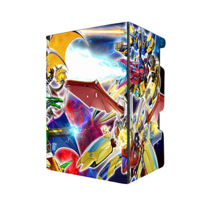 Here's another quality black deck box from LDB Duel featuring our exclusive Armed Dragon Archetype art. Fits all types of trading card games, including Pokémon, Yu-Gi-Oh! and Magic The Gathering. The perfect card holder for the TCG player safely holds up to 100 double-sleeved cards. EVEN in extra thick sleeves. Comes with a pull-out dice tray. Catapult-Cannon-yugioh-tcg-accessories-card-storage-LDB-Duel