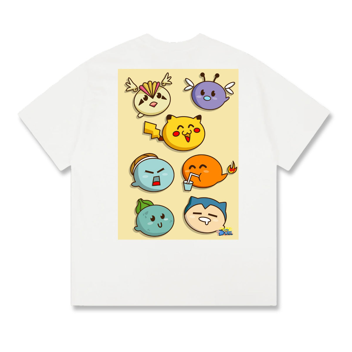 Level up your look with the premium Ash's Gen 1 Pokémon T-shirt design from LDB Duel. Crafted from soft, breathable cotton and finished with vibrant DTF printing, this white t-shirt is designed for comfort that lasts. Featuring a bold back design, it’s perfect for anime fans, TCG players, and gamers who want to stand out, whether at events, tournaments, or just relaxing with friends. Pokemon-anime-ygo-magic-tshirt-gaming-accesories-LDB-Duel