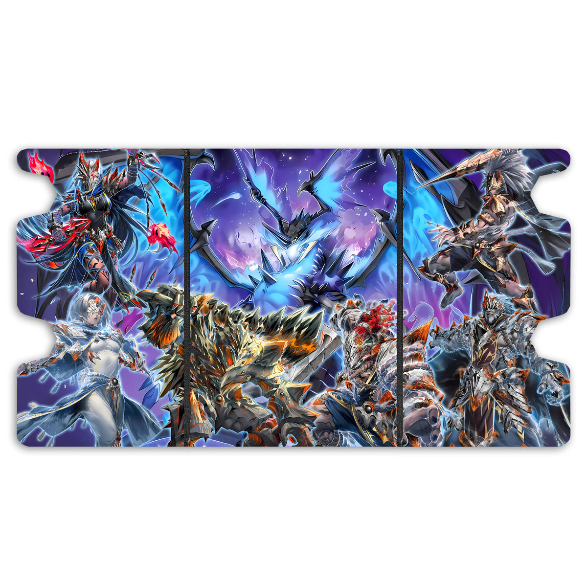 Here is the Full Lid Design of the Ashened Archetype Mach 3 Black Deck Box. Eruption-Dragon-yugioh-custom-art-leather-durable-LDB-Duel