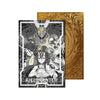 Level up your game with our custom-printed metal field centers, featuring exclusive Ashtra Archetype artwork in gold metal. Durable, scratch-resistant, and embossed with the iconic Yu-Gi-Oh! card back, these slim field centers fit perfectly in card sleeves. Ashtra-yugioh-metal-card-embossed-design-custom-artwork-duel-accessories-ldb-duel
