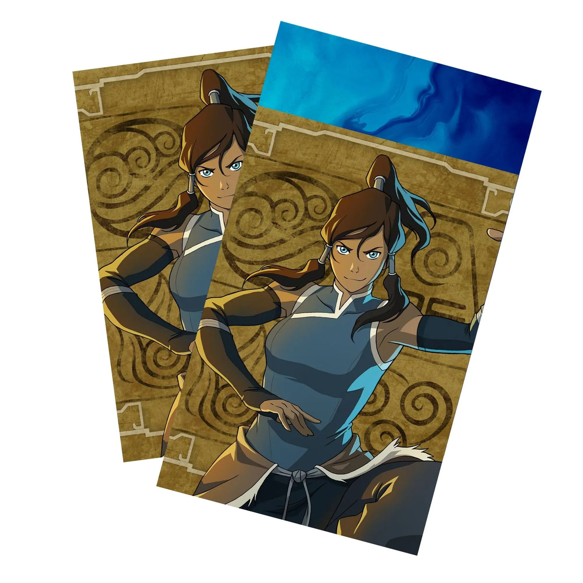 Keep your cards safe and stylish with our borderless card sleeves. Designed edge-to-edge to showcase your artwork, they offer a sleek, modern aesthetic. From LDB Duel, printed with the exclusive Avatar Korra design for a fresh, premium feel.Korra-mtg-card-protection-standard-japanese-dragon-shield-LDB-Duel-borderless
