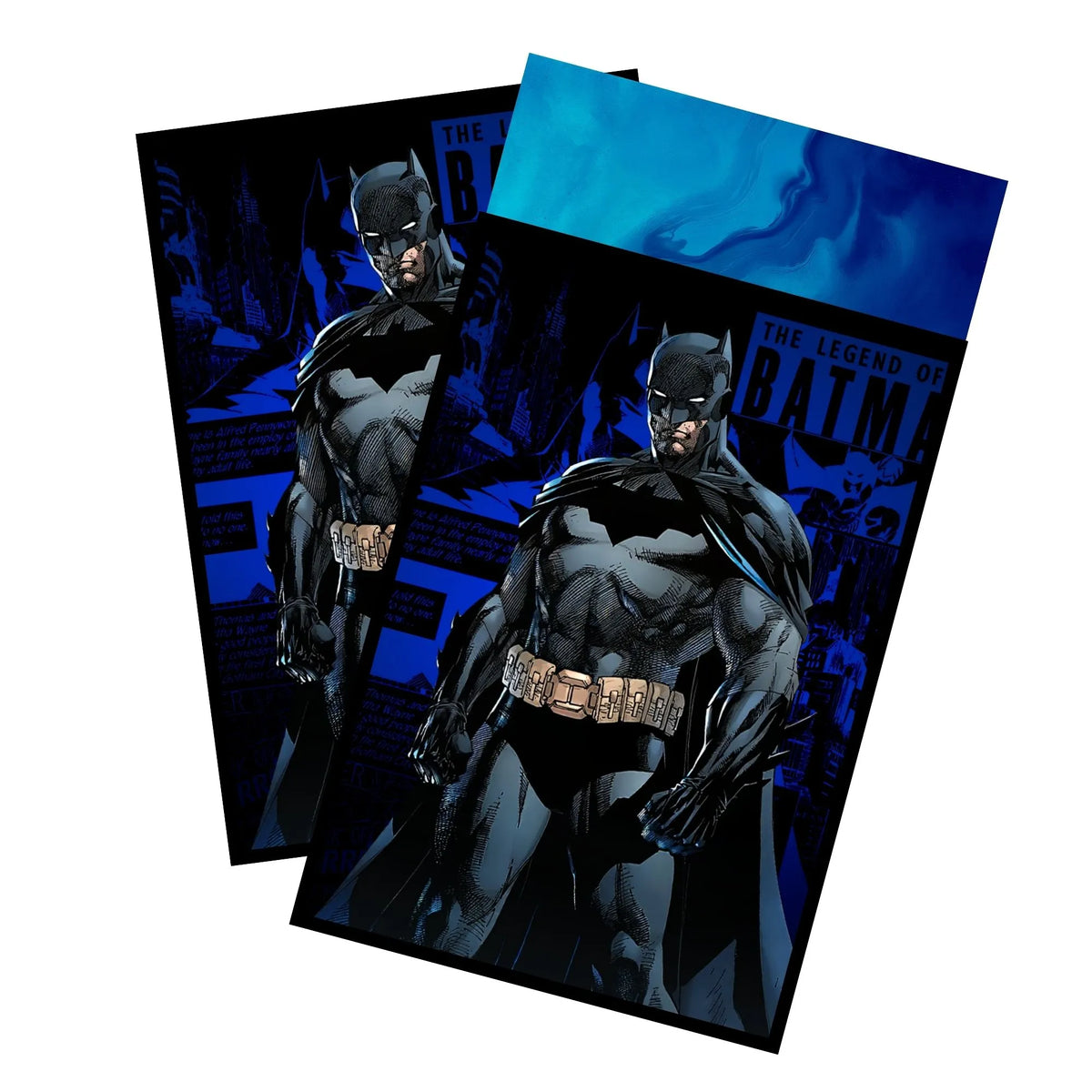 Enhance your cards with our elegant black border card sleeves, featuring a sleek, sophisticated design for a bold, modern aesthetic. From LDB Duel. Perfect for showcasing your collection, these sleeves are printed with our exclusive Batman, The Gotham Guardian design. Bruce-Wayne-mtg-card-protection-standard-japanese-dragon-shield-LDB-Duel-black