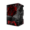 Here's another quality black deck box from LDB Duel featuring our exclusive Berserk art. Fits all types of trading card games, including Pokémon, Yu-Gi-Oh! and Magic The Gathering. The perfect card holder for the TCG player safely holds up to 100 double-sleeved cards. EVEN in extra thick sleeves. Comes with a pull-out dice tray. Guts-anime-tcg-accessories-card-storage-LDB-Duel
