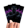 Keep your cards safe and stylish with our borderless card sleeves. Designed edge-to-edge to showcase your artwork, they offer a sleek, modern aesthetic. From LDB Duel, printed with the exclusive Black Panther, Wakandan King design for a fresh, premium feel.Vibranium-mtg-card-protection-standard-japanese-dragon-shield-LDB-Duel-borderless