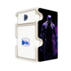 Here is the Right View of the Black Panther, Wakandan King Mach 3 White Deck Box. Vibranium-mtg-deck-tray-dice-tray-LDB-Duel