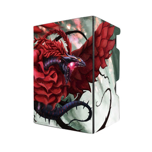 Akiza often materialized Black Rose Dragon through her psychic powers and used it to terrorize people at Daimon Area. - Duel Monster - Deck Box - Faux Leather - Magnetic Snap - yugioh gx - yugioh zexal - yugioh 5ds - yugioh Arc-v , yugioh sevens - yugioh vrains - akiza