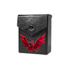 Enhance your TCG storage with the Black Rose Dragon Mach 2 Black deck box, available in options for 60 or 80 single-card sleeves. Sold by LDB Duel. Crafted from durable faux leather, it includes a built-in belt loop, a strong magnetic snap, and showcases our exclusive Black Rose Dragon design—ideal for TCG enthusiasts on the move! Accel-Synchro-yugioh-mtg-pokemon-tcg-accessories-card-storage-LDB-Duel-black