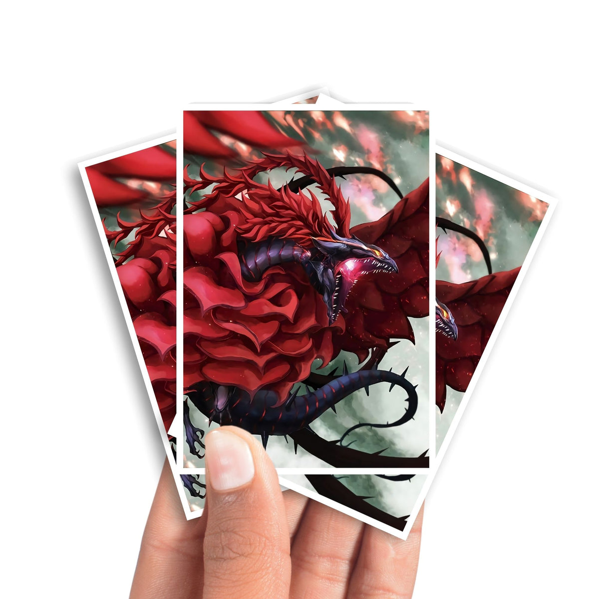 Black Rose Dragon Card Sleeves Ldb Duel