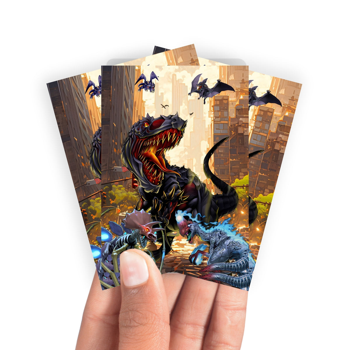 Keep your cards safe and stylish with our borderless card sleeves. Designed edge-to-edge to showcase your artwork, they offer a sleek, modern aesthetic. From LDB Duel, printed with the exclusive Black Tyranno design for a fresh, premium feel.Tyranno-yugioh-mtg-pokemon-card-protection-standard-japanese-dragon-shield-LDB-Duel-borderless