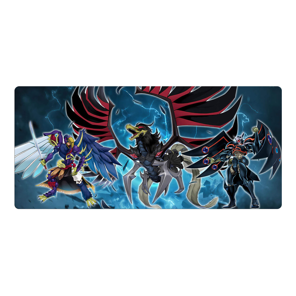 Alfombrilla de ratón con dragón de alas negras