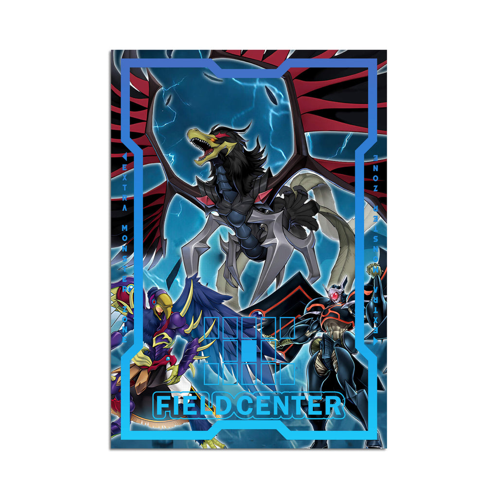 Centro de campo de metal oscuro Exodia