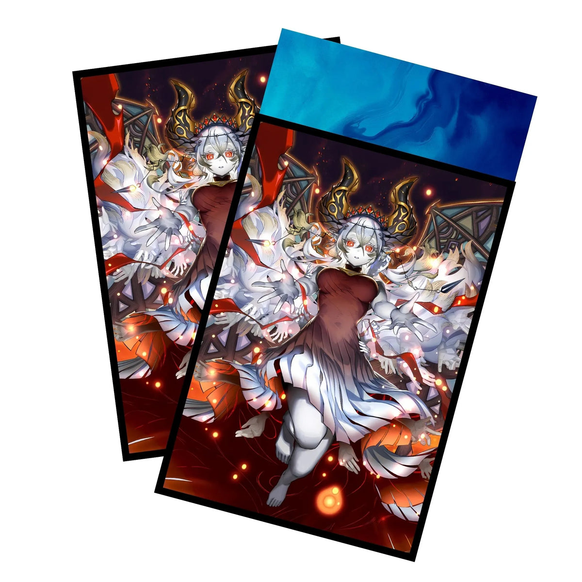 Enhance your cards with our elegant black border card sleeves, featuring a sleek, sophisticated design for a bold, modern aesthetic. From LDB Duel. Perfect for showcasing your collection, these sleeves are printed with our exclusive Blazing Cartesia, the Virtuous design. Blazing-Cartesia-yugioh-card-protection-standard-japanese-dragon-shield-LDB-Duel-black
