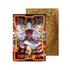 Level up your game with our custom-printed metal field centers, featuring exclusive Blazing Cartesia, the Virtuous artwork in gold metal. Durable, scratch-resistant, and embossed with the iconic Yu-Gi-Oh! card back, these slim field centers fit perfectly in card sleeves. Red-Saint-yugioh-mtg-pokemon-metal-card-embossed-design-custom-artwork-duel-accessories-ldb-duel