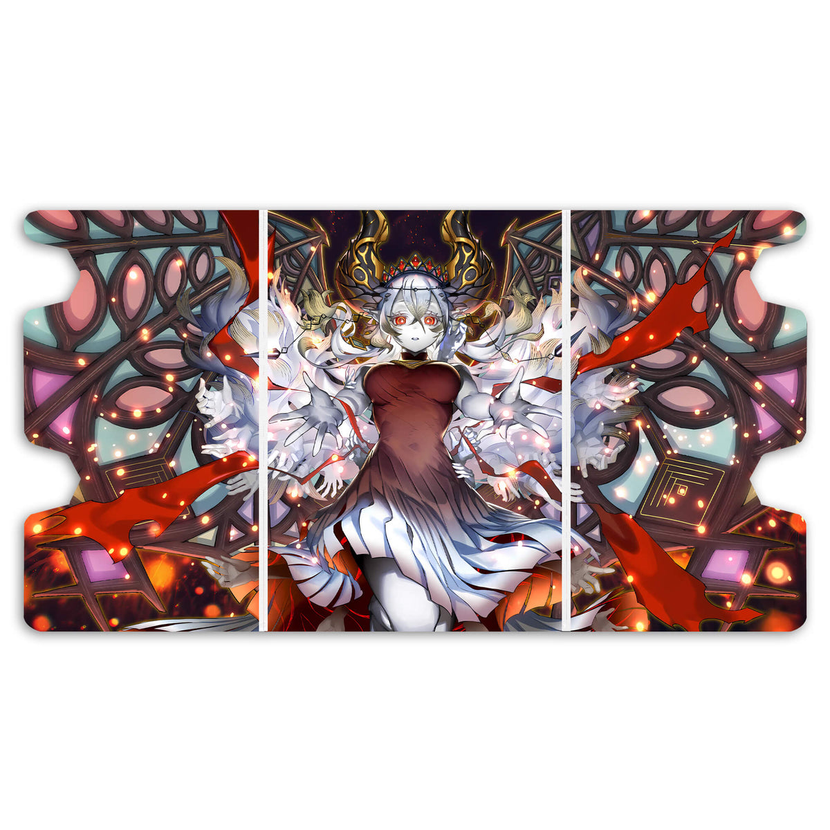 Here is the Full Lid Design of the Blazing Cartesia, the Virtuous Mach 3 White Deck Box. Darkwing-Blast-yugioh-custom-deck-portable-collector-LDB-Duel