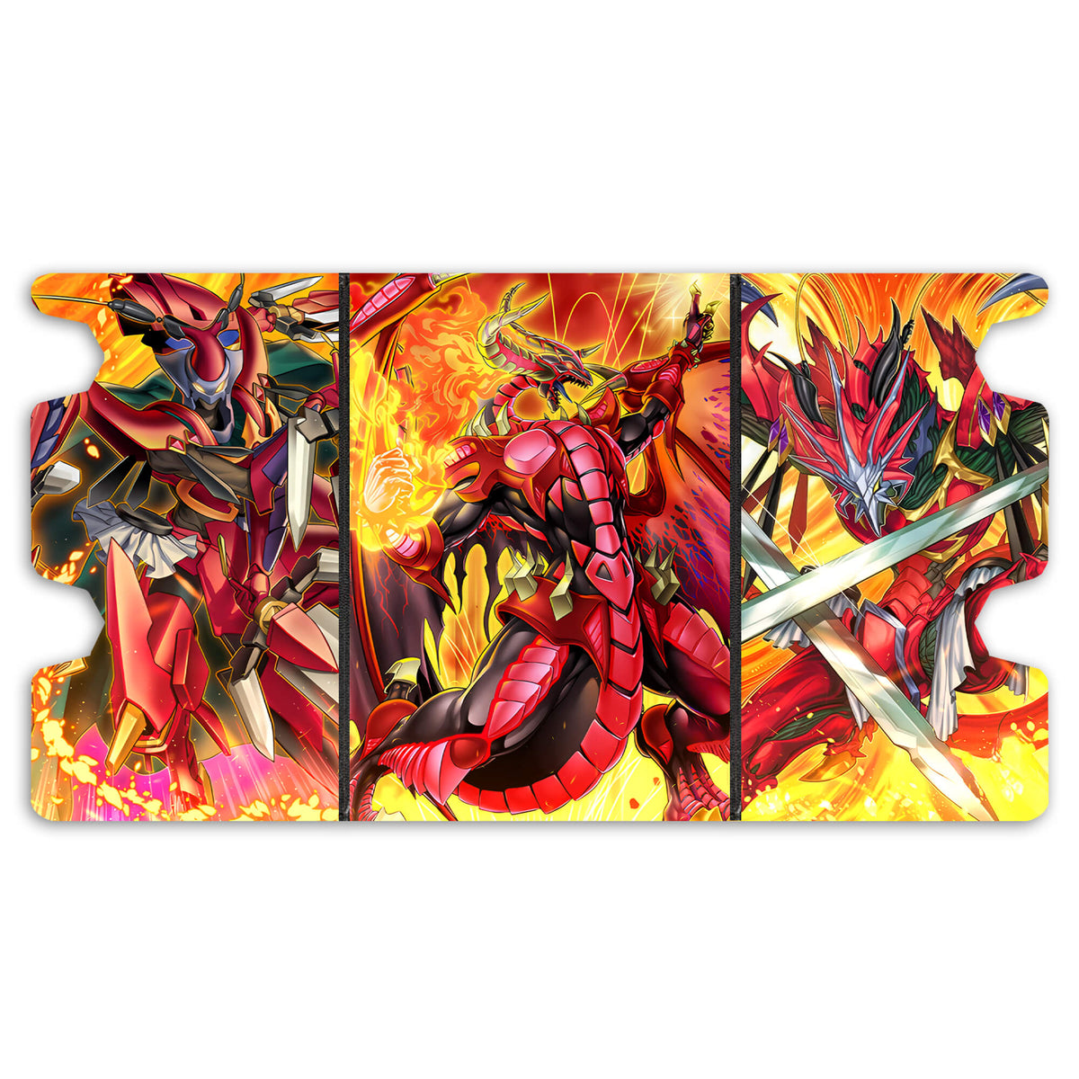 Here is the Full Lid Design of the Blazing Dominion Mach 3 Black Deck Box. Crimson-Blader-yugioh-custom-art-leather-durable-LDB-Duel
