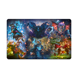 Transform your dueling experience with our original art Bloomburrow playmat! Featuring a soft cloth top for smooth card movement and a durable rubber back for a secure grip, this 24x14 inch mat is machine washable and safe for cards and sleeves. magic-the-gathering-yugioh-mtg-pokemon-custom-artwork-premium-durable-rubber-ldb-duel