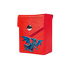 Enhance your TCG storage with the Blue Dragon Mach 2 Red deck box, available in options for 60 or 80 single-card sleeves. Sold by LDB Duel. Crafted from durable faux leather, it includes a built-in belt loop, a strong magnetic snap, and showcases our exclusive Blue Dragon design—ideal for TCG enthusiasts on the move! Seto-Kaiba-yugioh-custom-art-leather-durable-LDB-Duel-red