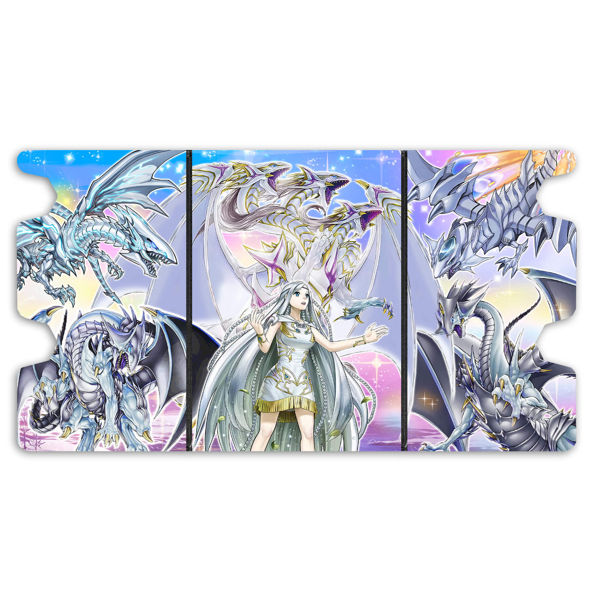 Here is the Full Lid Design of the Blue-Eyes Ultimate Spirit Dragon Mach 3 Black Deck Box. Blue-Eyes-Abyss-Dragon-yugioh-custom-art-leather-durable-LDB-Duel