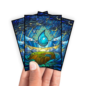 Enhance your cards with our elegant black border card sleeves, featuring a sleek, sophisticated design for a bold, modern aesthetic. From LDB Duel. Perfect for showcasing your collection, these sleeves are printed with our exclusive Blue Mana design. Knowledge-mtg-yugioh-pokemon-card-protection-standard-japanese-dragon-shield-LDB-Duel-black