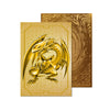 Level up your game with our custom-printed metal orica, featuring exclusive Blue White Dragon artwork in gold metal. Durable, scratch-resistant, and embossed with the iconic Yu-Gi-Oh! card back, these slim orica cards fit perfectly in card sleeves. Kaiba-yugioh-mtg-pokemon-metal-card-embossed-design-custom-artwork-duel-accessories-ldb-duel