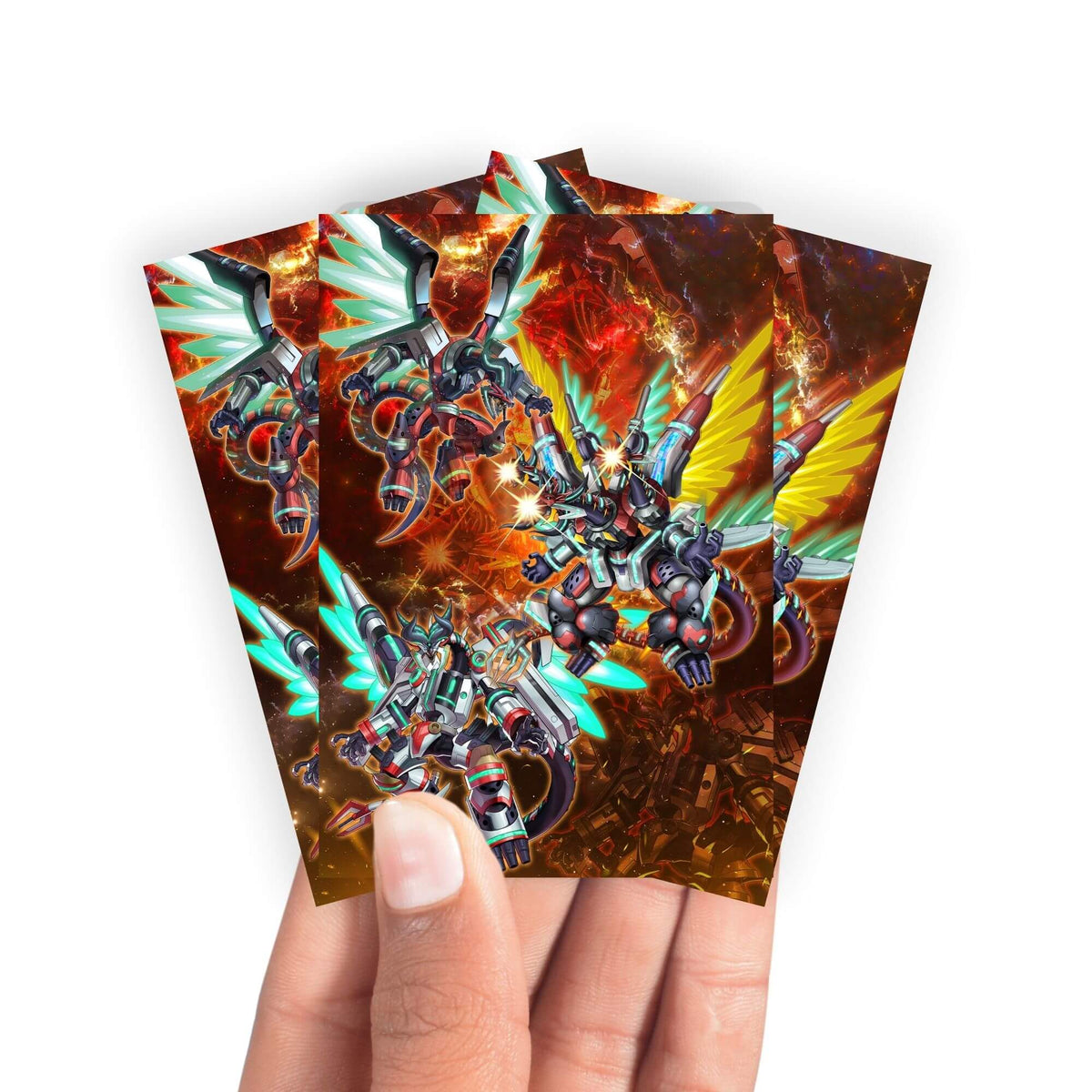 Keep your cards safe and stylish with our borderless card sleeves. Designed edge-to-edge to showcase your artwork, they offer a sleek, modern aesthetic. From LDB Duel, printed with the exclusive Borrelend Dragon design for a fresh, premium feel.Borrel-yugioh-mtg-pokemon-card-protection-standard-japanese-dragon-shield-LDB-Duel-borderless