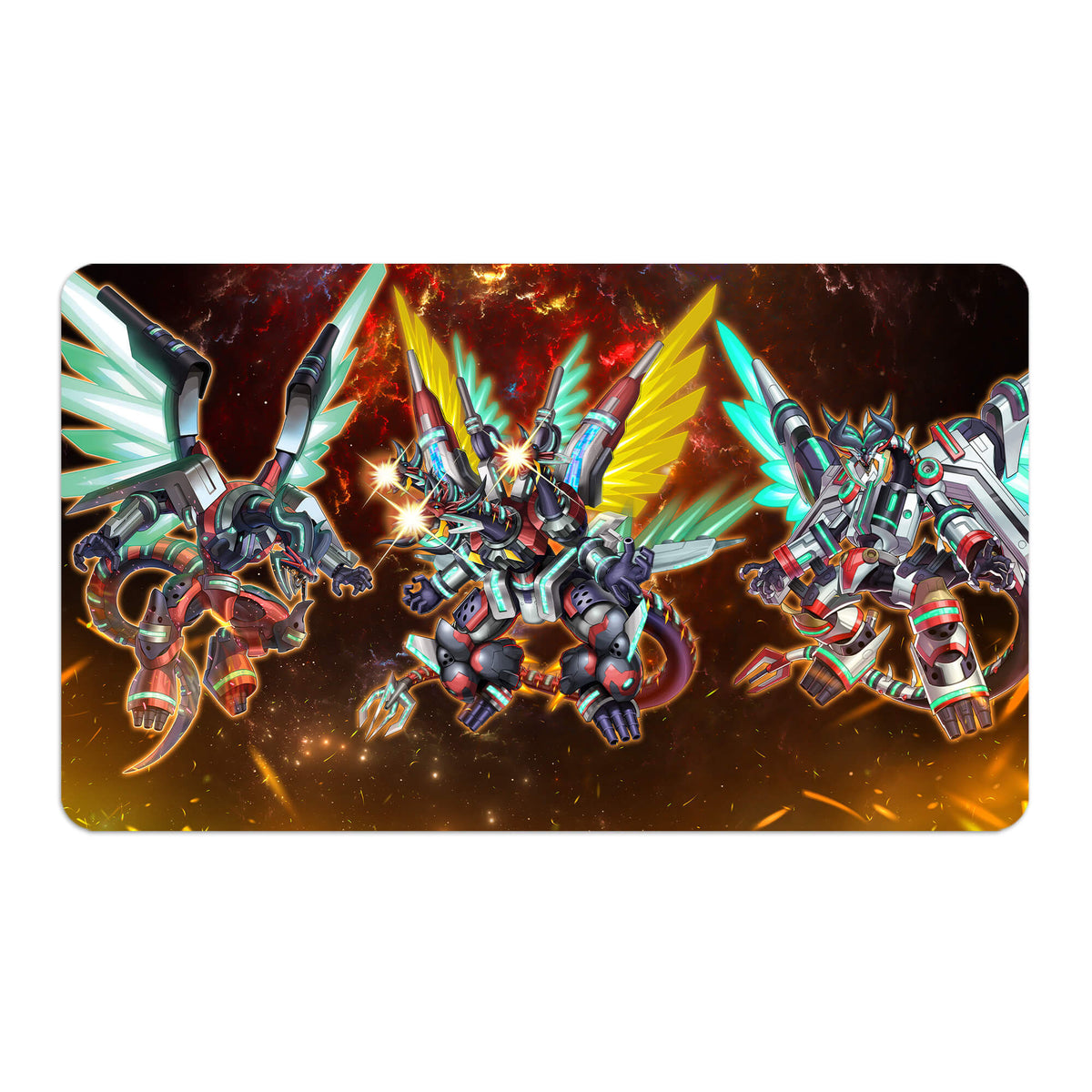 Transform your dueling experience with LDB Duel featuring our exclusive art Borrelend Dragon playmat! Featuring a soft cloth top for smooth card movement and a durable rubber back for a secure grip, this 24x14 inch mat is machine washable and safe for cards and sleeves. Borrel-yugioh-mtg-pokemon-custom-artwork-premium-durable-rubber-ldb-duel