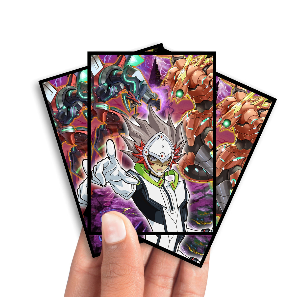 Enhance your cards with our elegant black border card sleeves, featuring a sleek, sophisticated design for a bold, modern aesthetic. From LDB Duel. Perfect for showcasing your collection, these sleeves are printed with our exclusive Borreload Dragon design. Rokket-yugioh-card-protection-standard-japanese-dragon-shield-LDB-Duel-black