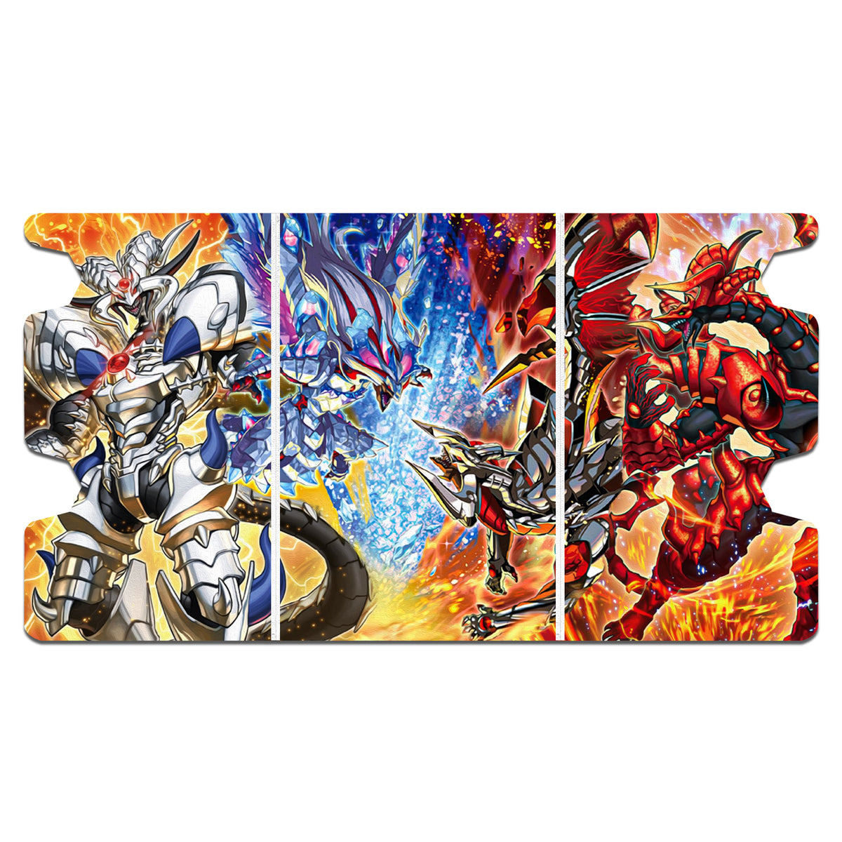 Here is the Full Lid Design of the Branded Fusion Mach 3 White Deck Box. Branded-Beast-yugioh-custom-deck-portable-collector-LDB-Duel