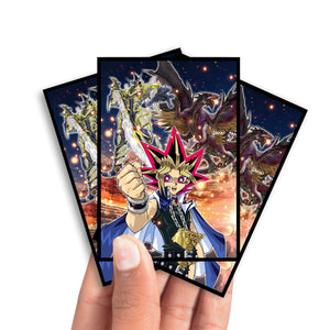 Enhance your cards with our elegant black border card sleeves, featuring a sleek, sophisticated design for a bold, modern aesthetic. From LDB Duel. Perfect for showcasing your collection, these sleeves are printed with our exclusiveBuster Blader design. Yugi-Yami-yugioh-mtg-pokemon-card-protection-standard-japanese-dragon-shield-LDB-Duel-black