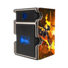 Here is the Right View of the Cavalier of Flame Mach 3 Black Deck Box. Mythic-Rare-mtg-deck-tray-dice-tray-LDB-Duel