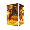 Here's another quality white deck box from LDB Duel featuring our exclusive Cavalier of Flame art. Fits all types of trading card games, including Pokémon, Yu-Gi-Oh! and Magic The Gathering. The perfect card holder for the TCG player safely holds up to 100 double-sleeved cards. EVEN in extra thick sleeves. Comes with a pull-out dice tray. Planeswalker-magic-ygo-digimon-card_protector-gaming-accesories-LDB-Duel