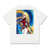 Level up your look with the premium Cha Hae-In T-shirt design from LDB Duel. Crafted from soft, breathable cotton and finished with vibrant DTF printing, this white t-shirt is designed for comfort that lasts. Featuring a bold back design, it’s perfect for anime fans, TCG players, and gamers who want to stand out, whether at events, tournaments, or just relaxing with friends. Sword-Dance-ygo-magic-tshirt-gaming-accesories-LDB-Duel