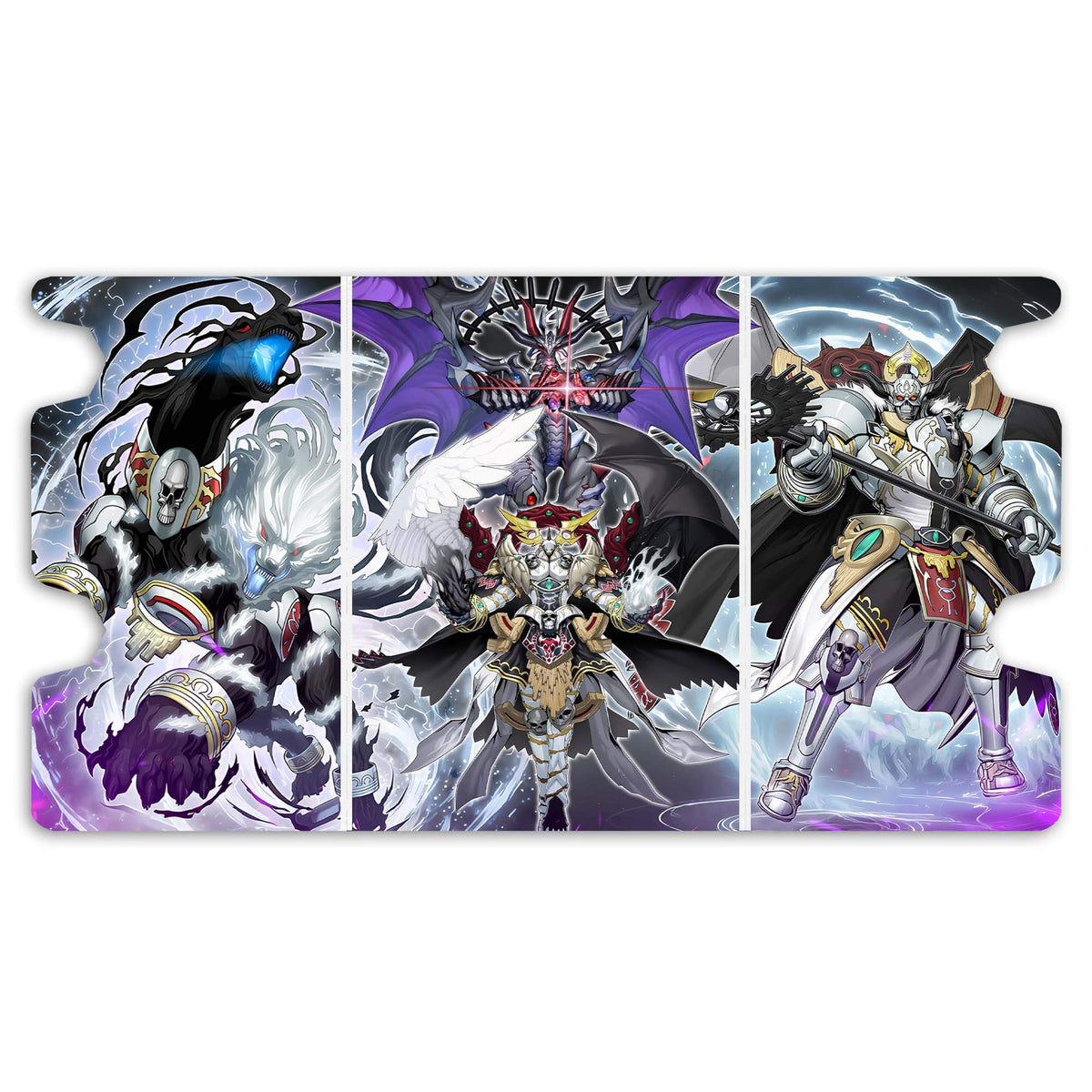 Here is the Full Lid Design of the Chaos Archetype Mach 3 White Deck Box. Chaos-Valkyria-yugioh-custom-deck-portable-collector-LDB-Duel