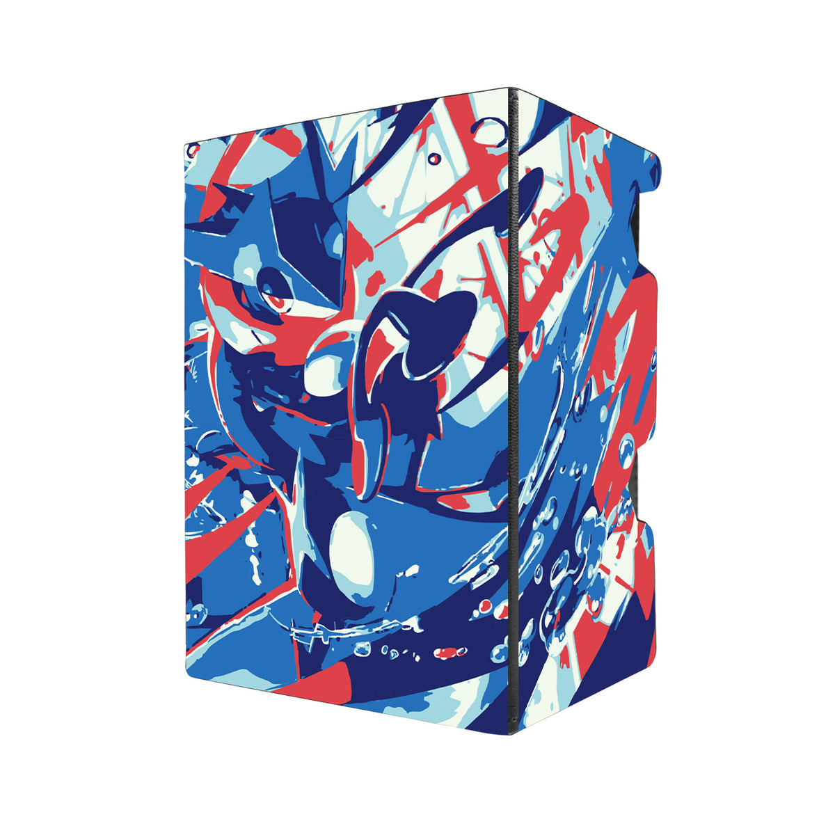 Here's another quality black deck box from LDB Duel featuring our exclusive Chaos Rising: Greninja art. Fits all types of trading card games, including Pokémon, Yu-Gi-Oh! and Magic The Gathering. The perfect card holder for the TCG player safely holds up to 100 double-sleeved cards. EVEN in extra thick sleeves. Comes with a pull-out dice tray. Greninja-pokemon-tcg-accessories-card-storage-LDB-Duel